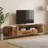 vidaXL TV-Schrank 5-teilig mit LED, Altholz-Optik, Holzwerkstoff (3416930)