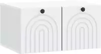vidaXL Wandmontierter TV-Schrank Wei&szlig; 59,5 x 41 x 30 cm Holzwerkstoff
