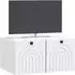 vidaXL Wandmontierter TV-Schrank weiß, Holzwerkstoff, 59,5x41x30cm (898165)