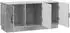 vidaXL TV-Schrank betongrau 99x34,5x47cm Holzwerkstoff (895408)