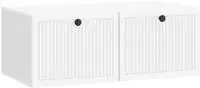 Vidaxl Wall-mounted Tv Cabinet White 78.5 X 41 X 30 Cm Engineered Wood