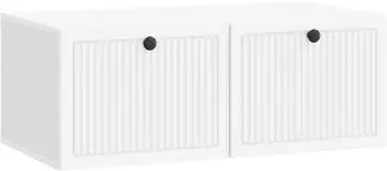 vidaXL TV-Schrank wandmontiert, wei&szlig;, 78,5x41x30cm, Holzwerkstoff (898005)