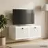 vidaXL TV-Schrank wandmontiert, weiß, 78,5x41x30cm, Holzwerkstoff (898005)