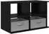 vidaXL TV-Ständer mit Schubladen, schwarz, Eichen-Optik, 79x40x48cm (8000461)