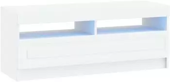 vidaXL TV-Schrank mit LED, weiß, Holzwerkstoff (897865)