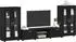 vidaXL FLORIN TV-Schrankset 3-tlg. schwarz Holzwerkstoff (3397935)