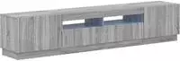 vidaXL 5-teiliges LED TV Schrank Sonoma-Grau Holzwerkstoff