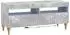 vidaXL TV-Regal 3-teilig mit LED, Holzwerkstoff, betongrau (3416499)