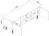 en.casa Starvili TV-Schrank 2 Türen, 2 offene Fächer, 120x40x45cm, beige