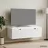 vidaXL Wandmontierter TV-Schrank weiß, 98x41x30cm, Holzwerkstoff (898015)