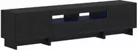 5-teiliges Led Tv Schrank Schwarz Holzwerkstoff Vidaxl