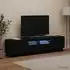 vidaXL TV-Schrank 5-teilig mit LED, Holzwerkstoff, schwarz (3416415)