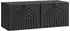 vidaXL Wandmontierter TV-Schrank schwarz 78,5x31x30cm (898206)