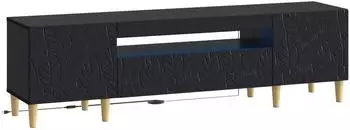 vidaXL LED-TV-Schrank schwarz, Holzwerkstoff (897126)