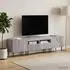 vidaXL TV-Regal 3-teilig mit LED, Holzwerkstoff, Sonoma-Grau (3416686)