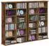 vidaXL CD-Regal 2-tlg. Altholz-Optik Holzwerkstoff 60x17x92cm (8012743)
