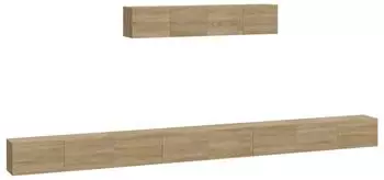 vidaXL TV-Schrank-Set 6-tlg. Holzwerkstoff Sonoma-Eiche (3114608)
