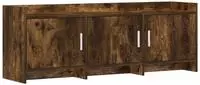 vidaXL TV-Schr&auml;nk 130 x 33 x 47 cm Ger&auml;ucherte Eiche Holzwerkstoff