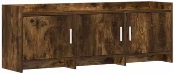 vidaXL TV-Schrank 130x33x47 cm, geräucherte Eiche (8011199)