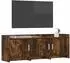 vidaXL TV-Schrank 130x33x47 cm, geräucherte Eiche (8011199)