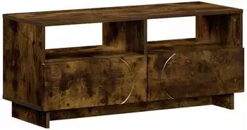 vidaXL TV-Ständer 90x34,5x40cm Räuchereiche, Holzwerkstoff