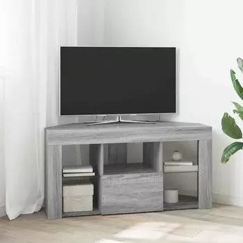 vidaXL Eck-LED-TV-Schrank 100x40x50cm, Sonoma grau