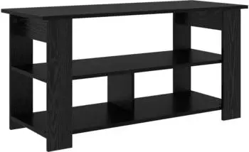 vidaXL TV-St&auml;nder schwarz, Eichen-Optik, 100x40x50cm