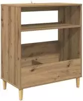 vidaXL Plattenspieler Stand Artisan-Eiche 71 x 39,5 x 83 cm