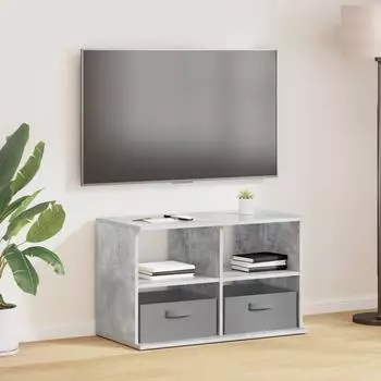vidaXL TV-Ständer mit Schubladen, betongrau, 79x40x48cm (8000463)