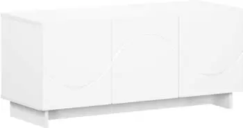 vidaXL TV-Lowboard weiß, Holzwerkstoff, 90x34,5x40cm