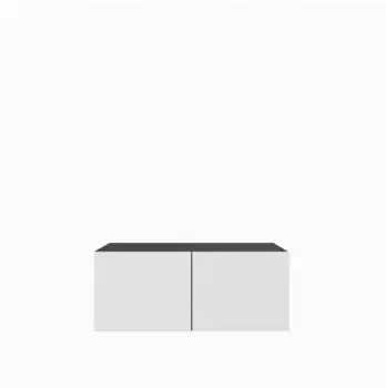 Masseno Cava TV-Lowboard anthrazit/wei&szlig;, 100x41x40cm (800001865090)