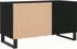 vidaXL Schallplattenschrank schwarz, Eichen-Optik, 85x38x48cm (862898)