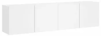 vidaXL TV-Wandschrank 2er-Set, wei&szlig;, 80x30x41cm (836953)
