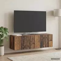 vidaXL Wandmontierter TV-Schrank 98 x 31 x 30 cm Altholz Holzwerkstoff