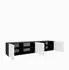 Masseno Mivo TV-Lowboard 200x41x40cm, anthrazit/weiß, Holzwerkstoff (800001865407)