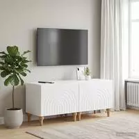 vidaXL TV-Schrank Hochglanz Wei&szlig; Holzwerkstoff