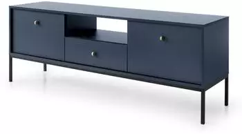Masseno Mondo TV-Lowboard 153,4x39x56,2cm, 1 Schublade, 2 T&uuml;ren, blau (800001002649)