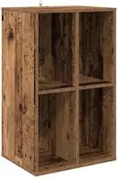 vidaXL Schallplattenschrank Altholz 44,5 x 36,5 x 74,5 cm