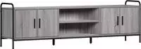 vidaXL TV-Schrank 167,5 x 33 x 50 cm Sonoma-Grau Holzwerkstoff