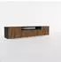 Masseno Rova TV-Lowboard 200x41x40cm, schwarz / eichefarben (800001865519)