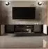 Masseno Rova TV-Lowboard 200x41x40cm, schwarz / eichefarben (800001865519)