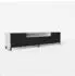 Masseno Varen Lowboard weiß/schwarz, 200x41x40cm (800001864989)