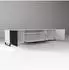 Masseno Varen Lowboard weiß/schwarz, 200x41x40cm (800001864989)