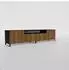 Masseno Livo TV-Lowboard 200x41x40cm, schwarz / eichefarben (800001865559)