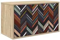 vidaXL Wandmontierter TV-Schrank OMMEN 69 x 33 x 40 cm Sonoma-Eiche