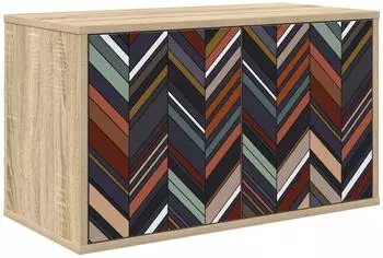 vidaXL OMMEN Wandmontierter TV-Schrank 69x33x40cm Sonoma-Eiche