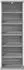 vidaXL CD-Regal Holzwerkstoff, Sonoma-Grau, 60x17x92cm