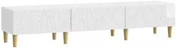vidaXL TV-Schrank Hochglanz weiß, Holzwerkstoff, 147x34,5x30cm (895169)