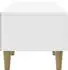 vidaXL TV-Schrank Hochglanz weiß, Holzwerkstoff, 147x34,5x30cm (895169)