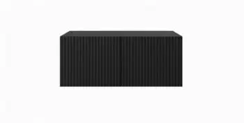 Masseno Varen TV-Lowboard mit Schubladen und 2 T&uuml;ren, schwarz, 100x41x40cm (800001865280)